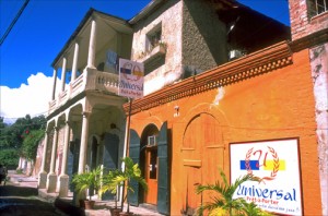 Graceful colonial buildings in Jacmel, along Haiti's southern coast. (Credit: Larry Luxner)