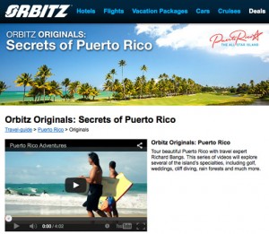 "Orbitz Originals: Secrets of Puerto Rico" showcases the island’s accommodations, activities and adventures, and is created to entice travelers to visit and experience it for themselves.