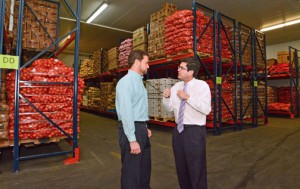 Gualberto Rodríguez, president of Caribbean Produce Exchange and Puerto Rico Trade Executive Director Francisco Chévere.