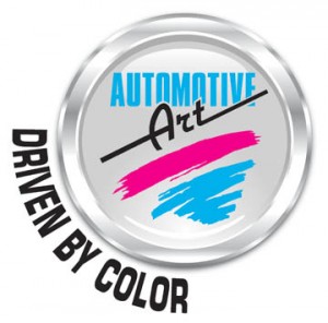 AART Driven by color logo text wrap around