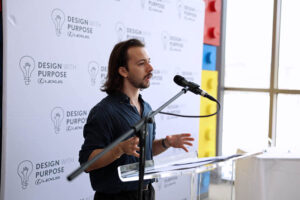 Carlos Casillas-Charrón, one of this year’s winners, was recognized for his project on sustainable building materials using mycelium.