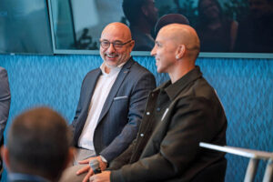From left: Sigfrido De Jesús, manager of Casino del Mar, and Carlos Arroyo, BetMGM’s brand ambassador in Puerto Rico.