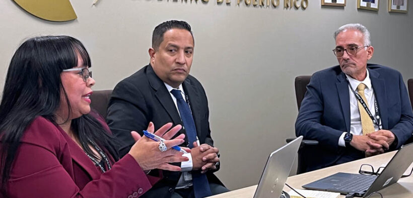 From left: Miriam García-Velázquez, director of the Planning Board’s Subprogram of Social Analysis, Models and Projections; Alejandro Díaz-Marrero, director of the Economic and Social Planning Program; and Héctor Morales-Martínez, president of the Puerto Rico Planning Board.