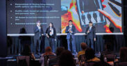Students in the Bravo Family Foundation’s Empowering Young Entrepreneurs program pitch business ideas at Bravo Day 2025 in San Juan, Puerto Rico.