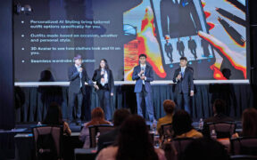 Students in the Bravo Family Foundation’s Empowering Young Entrepreneurs program pitch business ideas at Bravo Day 2025 in San Juan, Puerto Rico.