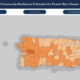 The Community Resilience Estimates Viewer shows social vulnerability by census tract in Puerto Rico in the event of a natural disaster.