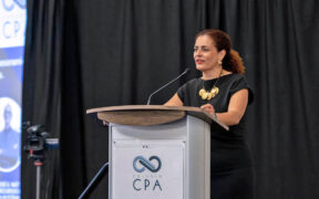 Cynthia J. Rijo-Sánchez, president of the Puerto Rico Society of Certified Public Accountants.