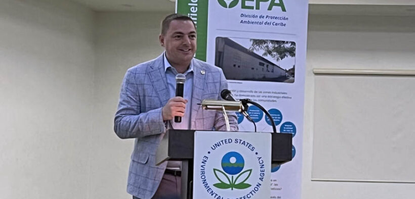 EPA Regional Administrator Michael Martucci announces funding to help Puerto Rico and the U.S. Virgin Islands monitor beach water quality.