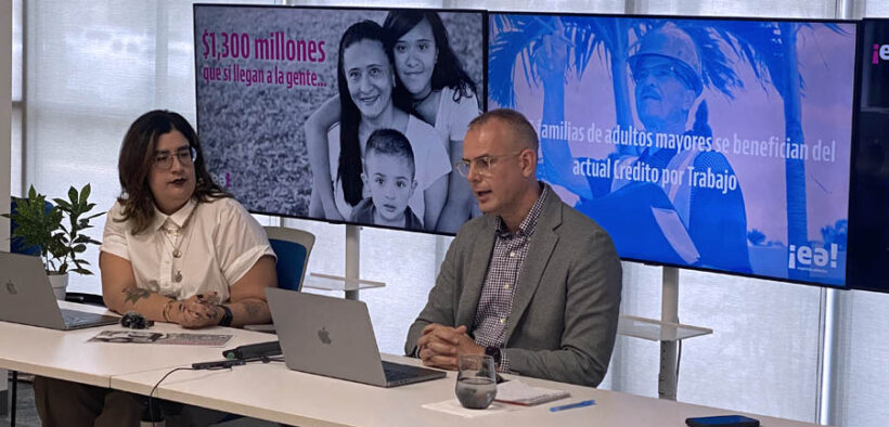 From left: Wilmarie de Jesús, policy analyst at Espacios Abiertos, and Daniel Santamaría-Ots, co-director of the nonprofit.