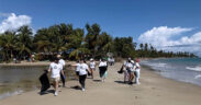 About 20 GM Sectec employees took part in the cleanup near the Herrera Bridge between Loíza and Río Grande.