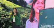 Marisol Villalobos, co-founder and CEO of Amasar, speaks at the 2025 Agrohack Conference & Expo in San Juan, Puerto Rico, about how certifications helped her brand reach the stateside market.