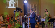 Mariano Formariz, general manager of the San Juan Marriott Resort & Stellaris Casino, speaks during the hotel’s 30th anniversary celebration.