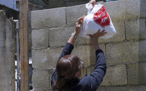 The Salvation Army delivered food bags to families unable to attend the public events in Utuado and Isabela.