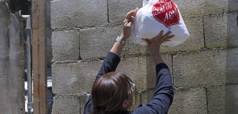 The Salvation Army delivered food bags to families unable to attend the public events in Utuado and Isabela.