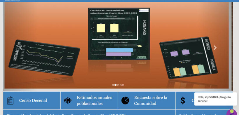 The Puerto Rico Institute of Statistics manages the State Data Center (SDC) portal, which provides official demographic data and publications from the U.S. Census Bureau. (https://censo.estadisticas.pr/)