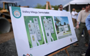 Construction at Valley Village is scheduled for completion by April 2028 and will provide housing for hundreds of families in Santa Isabel, according to government officials.