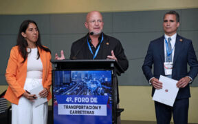 From left: Marlyn Martínez, workforce development director at the Puerto Rico Chapter of the Associated General Contractors (AGC-PR); Umberto Donato, past AGC-PR president and president of its Workforce Development Foundation; and José Torrens, AGC-PR president.