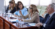 From left: Puerto Rico Economic Development Bank President Carmen A. Vega-Fournier and Zoimé Álvarez-Rubio, executive vice president of the Puerto Rico Bankers Association, testify on House Bill 701.