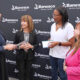 From left: Natalie Claudio of Jóvenes de Puerto Rico en Riesgo; Maritza Abadía, president of Banesco USA Puerto Rico; Raquel Skerett of Vitrina Solidaria; and Giovanna Piovanetti of Corporación para el Financiamiento Empresarial de los Comerciantes y de las Comunidades