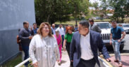 Gov. Jenniffer González and Agriculture Secretary Josué E. Rivera tour the Dr. Gabriel González Calderín Veterinary Diagnostic Laboratory in Dorado.
