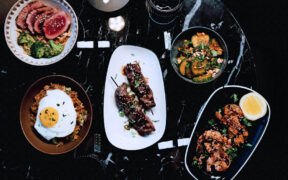 A selection of Pantera’s contemporary Asian dishes, blending bold flavors and artistic presentation.