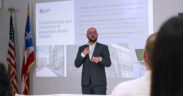 Gain Solutions founder Ricardo Benítez-Bajandas speaks during a workshop on export opportunities to Spain.