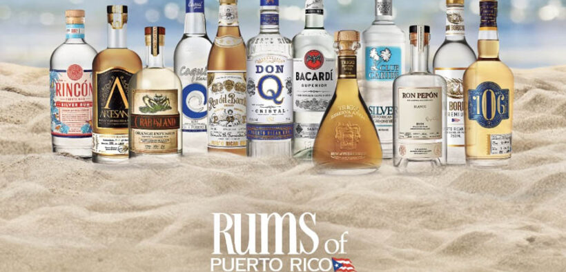 A screen capture of bottles from Puerto Rico’s rum brands featured in a promotional campaign by the Rums of Puerto Rico program.