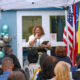 Aida Martínez, regional director of the Puerto Rico Small Business & Technology Development Center, during the inauguration of the new satellite office in Vega Baja.
