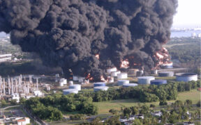 The 2009 explosion at the Caribbean Petroleum Corp. (Capeco) facility in Puerto Rico.