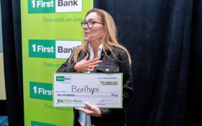 Claudia Freyre, founder of Borihipi in Peñuelas, is one of five entrepreneurs awarded $2,000 through FirstBank’s 1Éxito business training program.