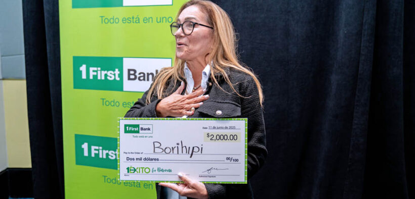 Claudia Freyre, founder of Borihipi in Peñuelas, is one of five entrepreneurs awarded $2,000 through FirstBank’s 1Éxito business training program.
