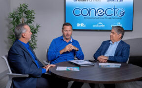 From left: José Lázaro, co-founder of Assertus; José Bengoa, CEO of E Health Partners; and Michael Jiménez, co-founder of Assertus