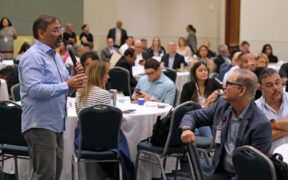 COR3 Executive Director Eduardo Soria-Rivera addresses agency officials during the “Reconstruction in Action” work session at the Puerto Rico Convention Center.