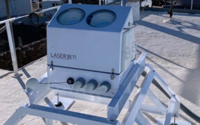 The LaserSETI instruments have arrived in Puerto Rico and are awaiting rooftop installation on Magüeyes Island, in partnership with the University of Puerto Rico. (Credit: LaserSETI.org)