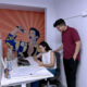 From left, Maricarmen Conaway of MC Estudio and Jean Marcel, founder of Emprendimiento101, at the new coworking space in San Juan.