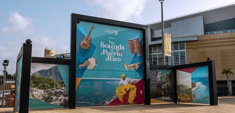 In its pre-launch phase, the campaign featured signage at the Hato Rey Urban Train station and inside the Puerto Rico Coliseum, along with live music and cultural exhibits in the plaza.