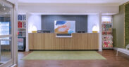 A rendering of the planned lobby design for Spark by Hilton Ponce. (Credit: Spark by Hilton)