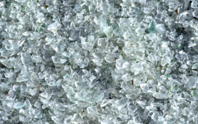 Empty glass bottles are collected weekly in Cataño, Puerto Rico, then crushed and repurposed into building blocks as part of a Bacardi recycling initiative. (Credit: Silviu Matei | Dreamstime.com)