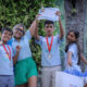 Siblings Dereck, Keniel and Keyvliannie “Annie” Lagares, owners of Riko’s Limonada in San Juan, won first place.