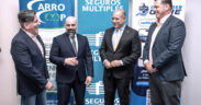 From left: Jorge Escudero and Jorge Pagán, co-founders of Car Finder Genie; Yamil García-Díaz, president of the Cooperativa de Seguros Múltiples; and Jomar Martínez, executive president of Puerto Rico Federal Credit Union, during the launch of the Car Finder Genie digital vehicle marketplace in Puerto Rico.