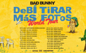 Following his residency announcement, Bad Bunny revealed plans for his “Debí Tirar Más Fotos” world tour, which will include stops in Latin America, Europe, Asia and Australia.