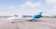 A Contour Airlines ERJ-135 regional jet will operate the new San Juan–Dominica route.