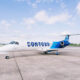 A Contour Airlines ERJ-135 regional jet will operate the new San Juan–Dominica route.