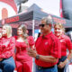 Entrepreneur José Vázquez is recognized during the celebration of his 15th year operating a Texaco-branded station in Humacao.