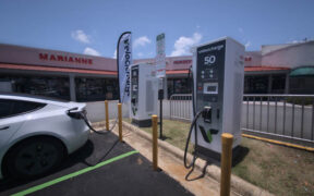 Velocicharge recently inaugurated its newest electric vehicle charging station at Plaza Isabela.