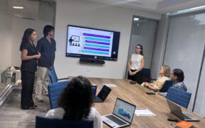 WeServe Fellows present strategic recommendations to nonprofit leaders during the final session of their summer internship with the V2A Foundation.