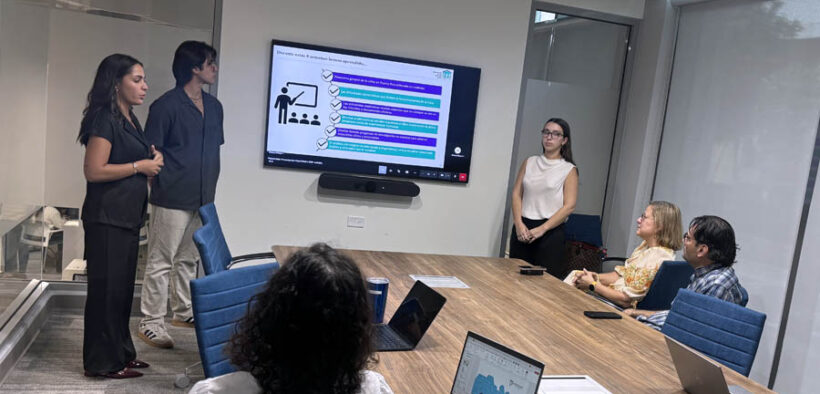 WeServe Fellows present strategic recommendations to nonprofit leaders during the final session of their summer internship with the V2A Foundation.