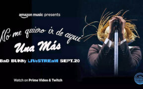 Amazon Music will stream “No me quiero ir de aquí: Una más” live from the Puerto Rico Coliseum on Sept. 20 at 8:30 p.m. Eastern time, marking the final night of Bad Bunny’s residency.