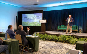 Jesús Colón, managing director of C2S, speaks during the organization’s annual meeting in Puerto Rico on artificial intelligence.