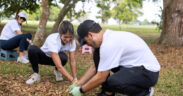 Employees worked with Caras con Causa in Cataño and at Hacienda La Esperanza, a Para la Naturaleza site in Manatí.